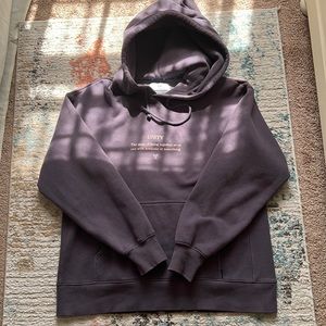 Aritzia TNA Purple Boyfriend Hoodie